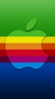 apple multicouleur 2- Fond iPhone 5